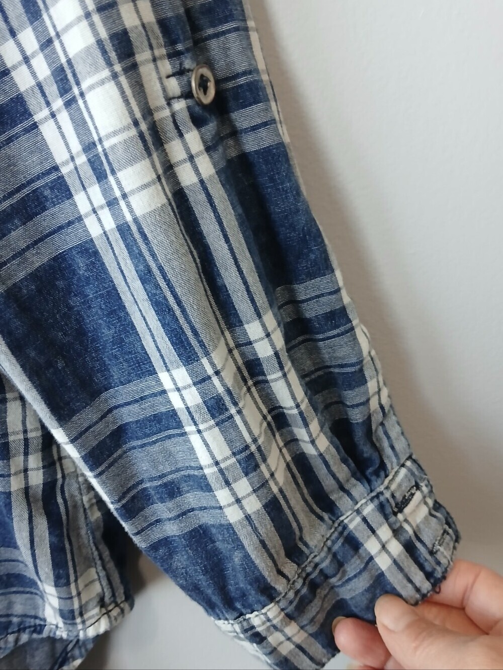 Sharon Young 100% Cotton Embroidered Button Down Shirt Large Oversized Comfy Fal - Picture 3 of 8